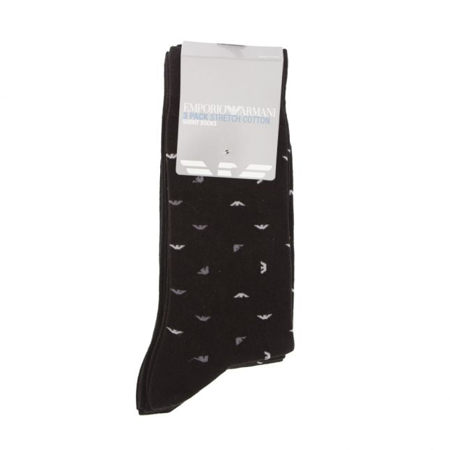 Mens Multi Eagle 3 Pk Socks