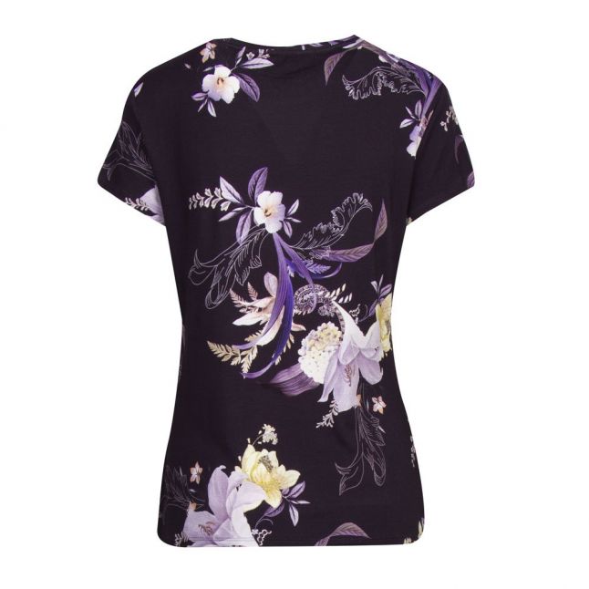 Womens Navy Dancie Decadence Print S/s T Shirt