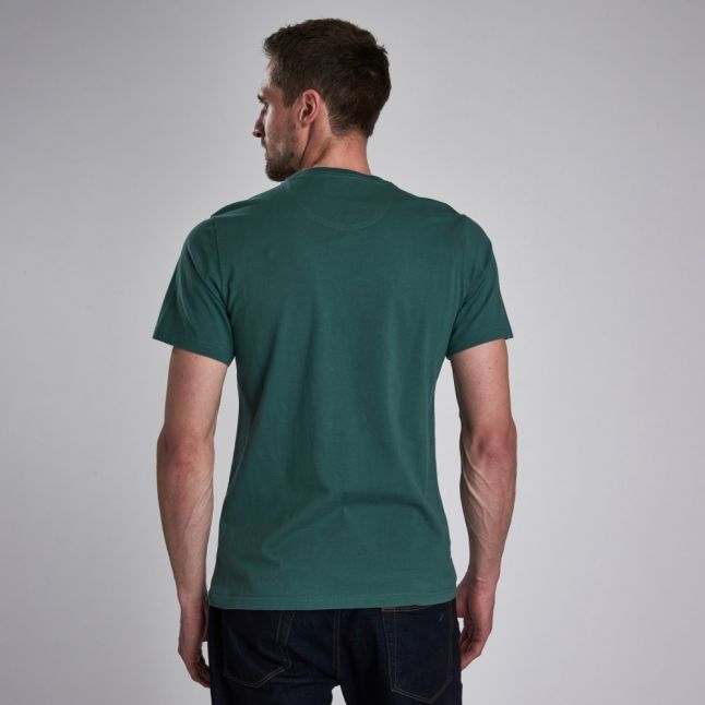 Mens Washed Green Perform S/s T Shirt