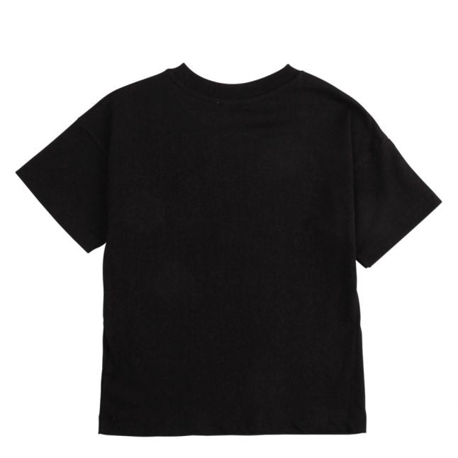 Boys Black Logo Badge S/s T Shirt