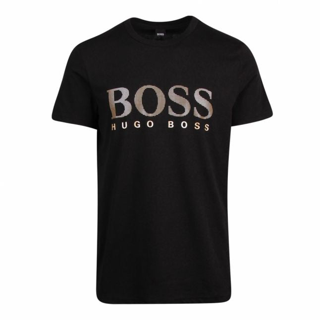 Mens Black/Gold Metallic Special S/s T Shirt