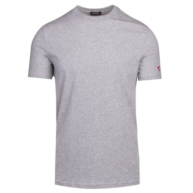 Mens Grey Maple Leaf Logo Arm S/s T Shirt