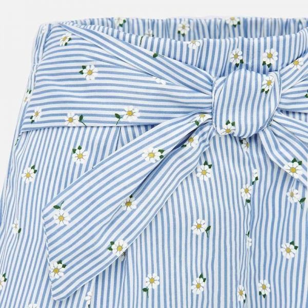 Infant Blue Daisy Stripe Shorts