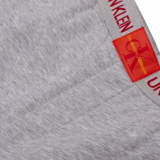 Grey Heather Casual Logo Band Joggers