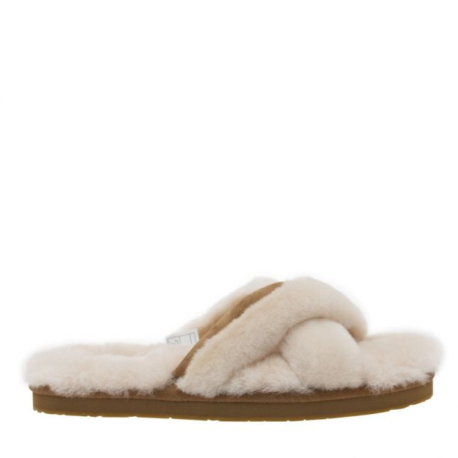 Womens Natural Abela Slide Slippers