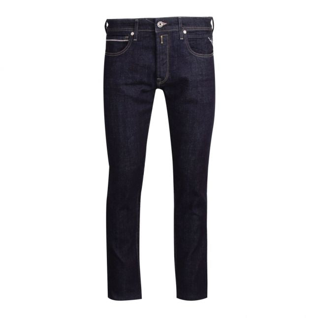 Mens Dark Blue Grover Straight Fit Jeans