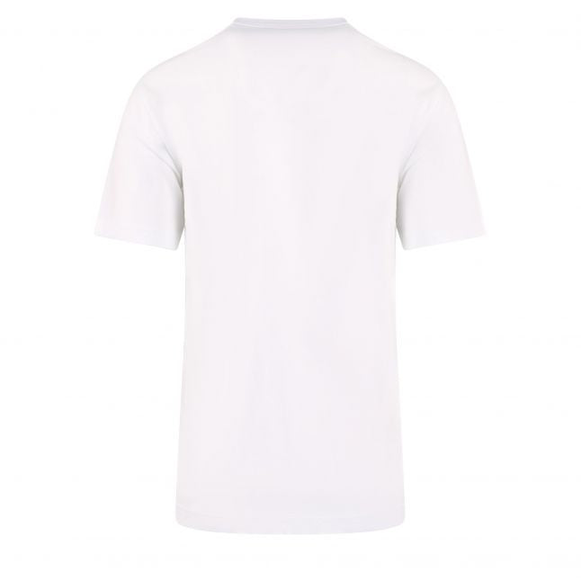 Mens White Branded S/s T Shirt