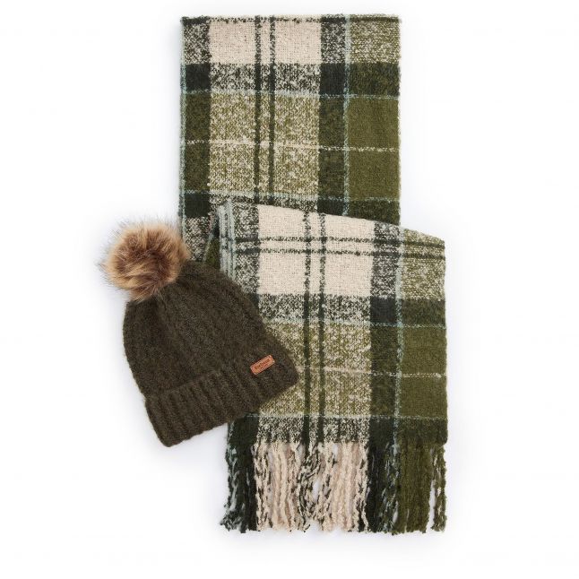 Womens Ancient Loden Saltburn Hat + Tartan Scarf