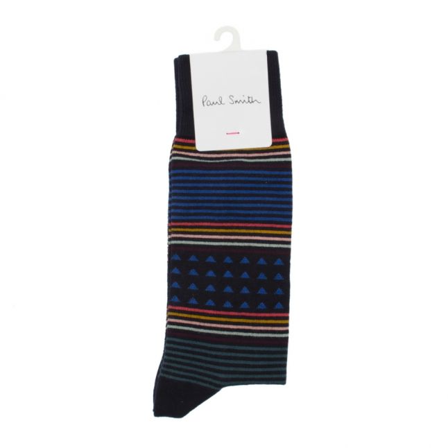 Mens Navy Jack Stripe Socks