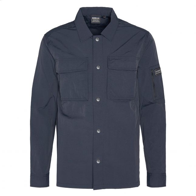 Mens Dark Navy Shutter Nylon Overshirt