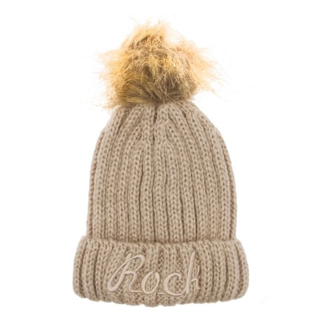 Girls Gold Rock Pom Hat