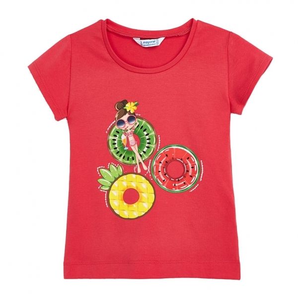 Girls Watermelon Fruity Holiday S/s T Shirt