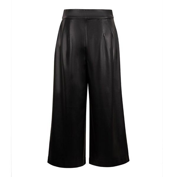 Womens Blackout Crolenda PU Cropped Trousers