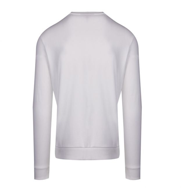 Mens White Dicago193 Crew Sweat Top