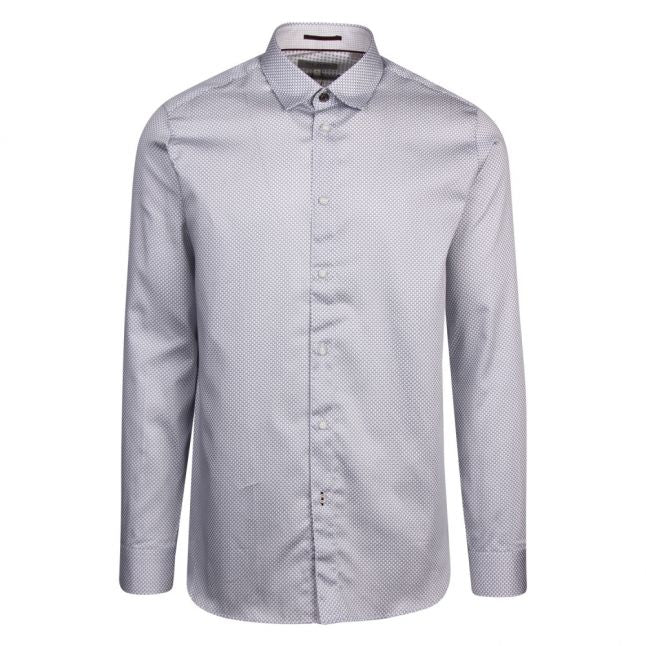 Mens Blue Chemise Geo L/s Shirt