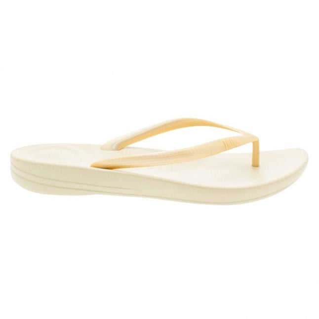 Fit Flop Womens Gold Iqushion Flip Flops