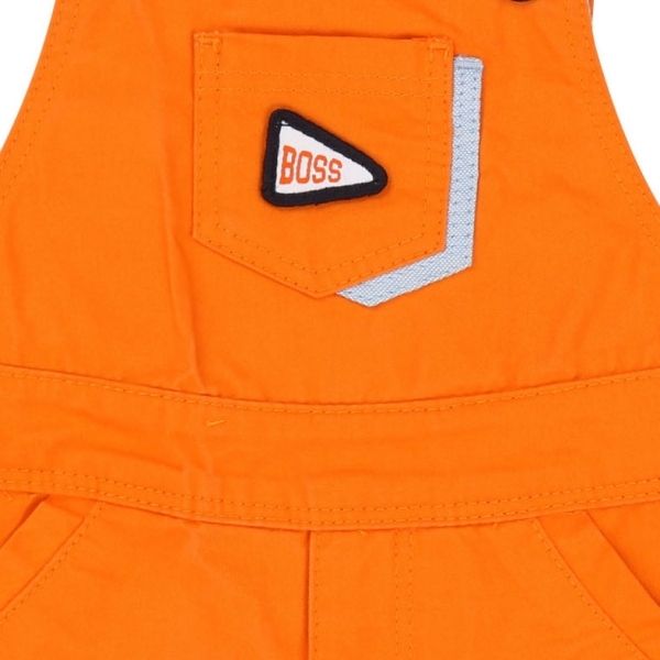 Baby Orange Pocket Trim Dungarees