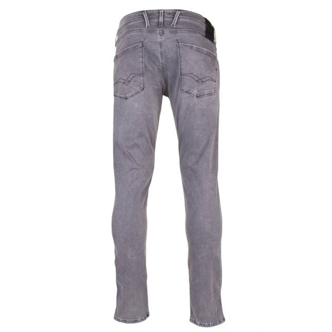 Mens Grey Wash Anbass Slim Fit Jeans