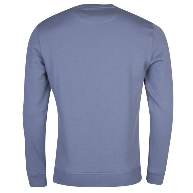 Mens Mist Blue Crew Neck Sweat Top