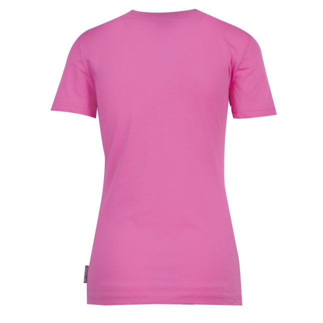 Womens Light Pink Logo Box S/s T Shirt