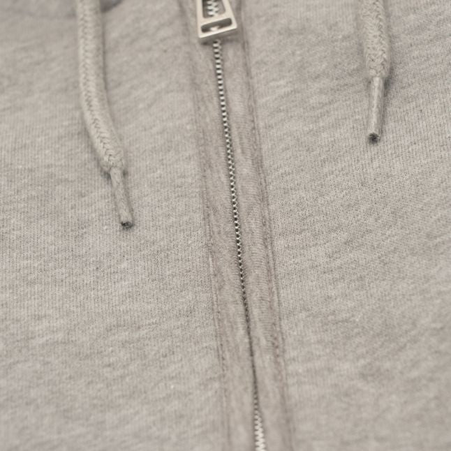 Boys Grey Mel Wentorth Hooded Zip Sweat Top