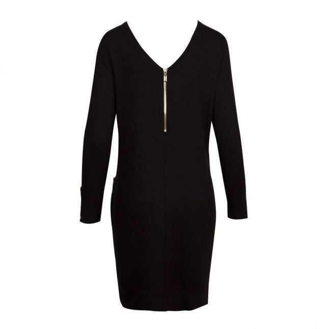 Womens Black Shuttle Midi Dress