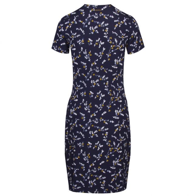 Womens True Navy Meadow Tie Waist Dress