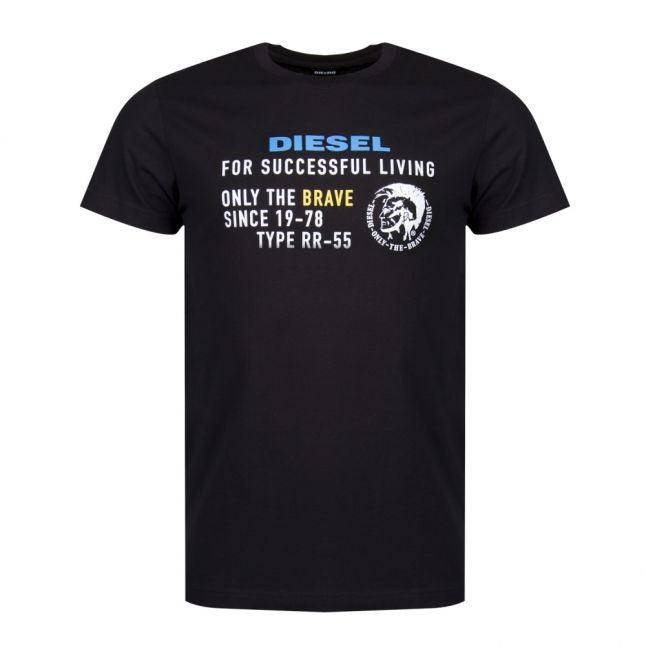 Mens Black T-Diego-XB S/s T Shirt