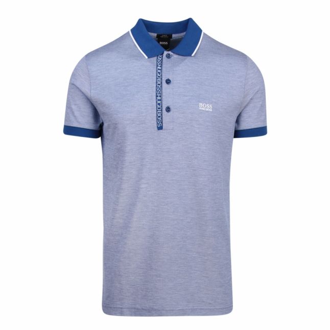 Athleisure Mens Blue Paule 4 Slim Fit S/s Polo Shirt