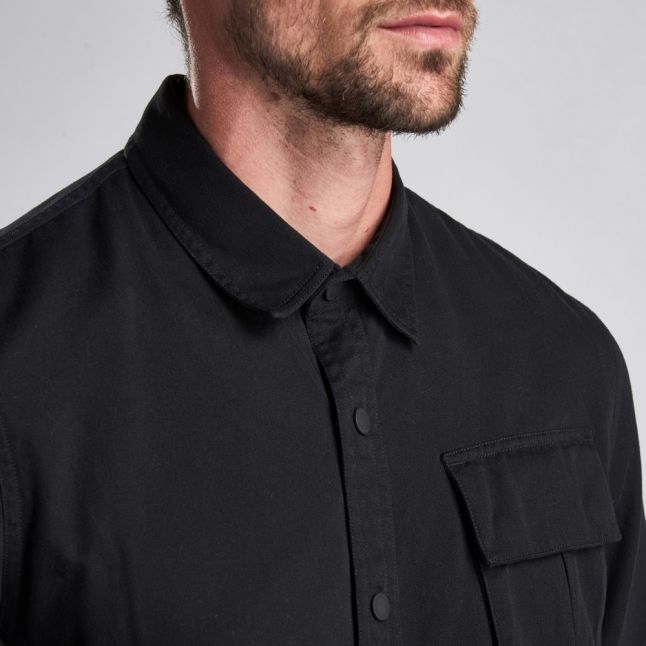 Mens Black Contact Overshirt