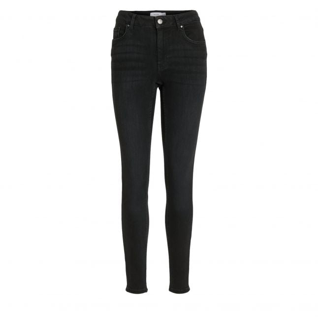 Womens	Black Denim Visarah RW Skinny Fit Jeans