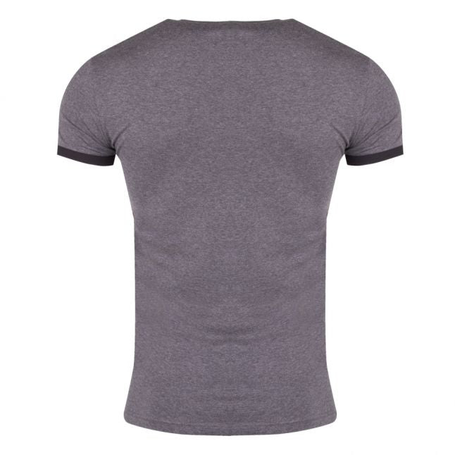 Mens Grey Melange Athletics Slim Fit S/s T Shirt