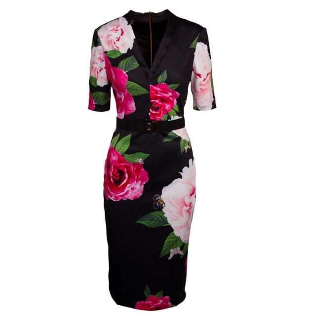 Womens Black Gilanno Magnificent Midi Dress