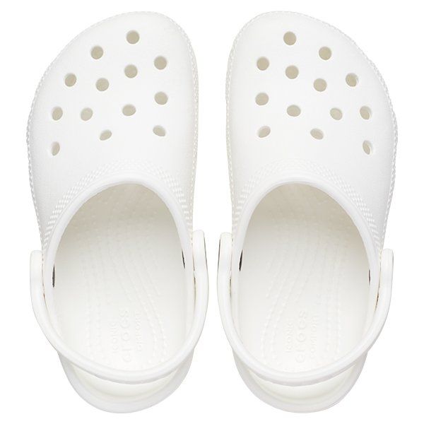 Toddler White Classic Clog