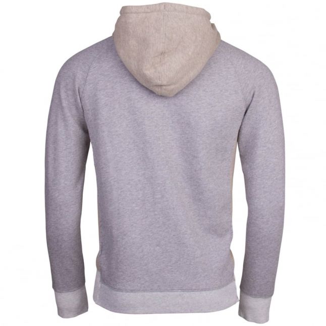 Casual Mens Light Grey Zteen Hooded Sweat Top