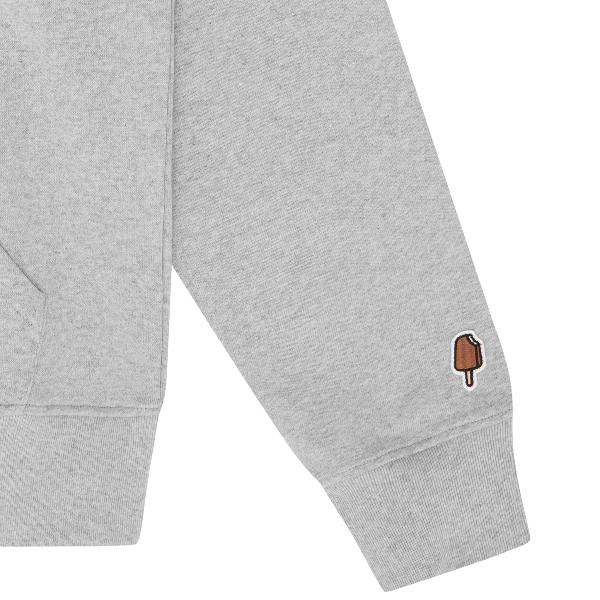 Mens ICECREAM Heather Grey Cone Man Hoodie