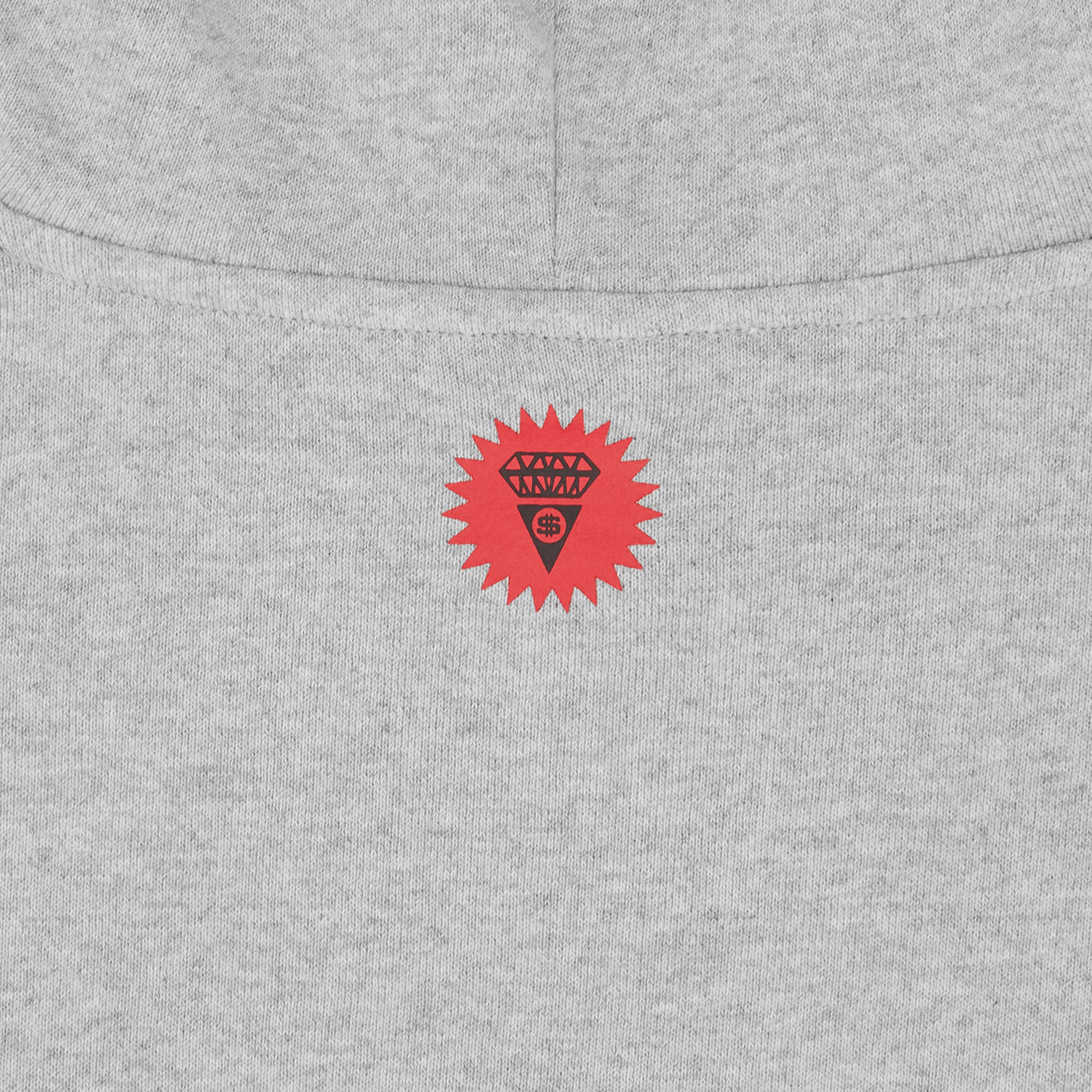 Mens ICECREAM Heather Grey Cone Man Hoodie