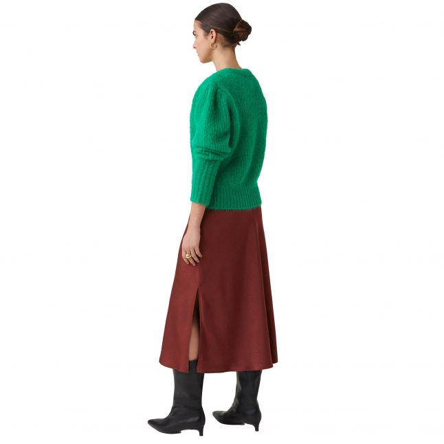 Womens Bourgogne Flavie Midi Skirt