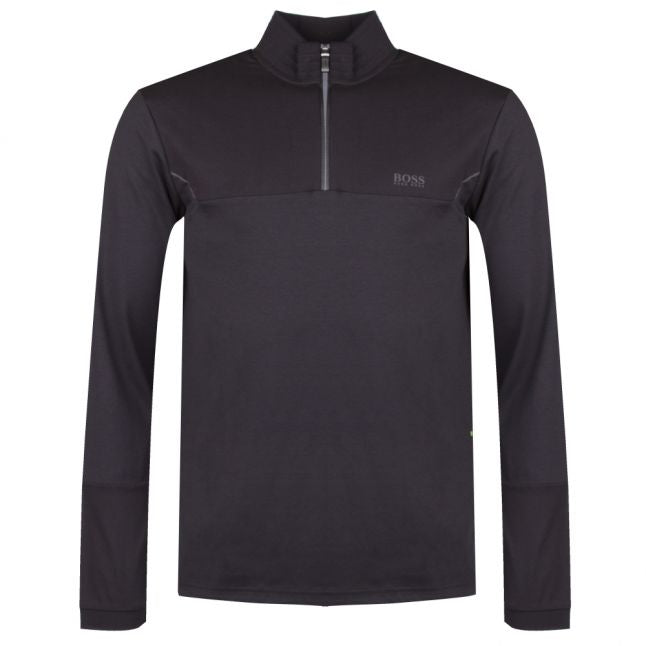 Athleisure Mens Black Piraq Half Zip Sweat Top