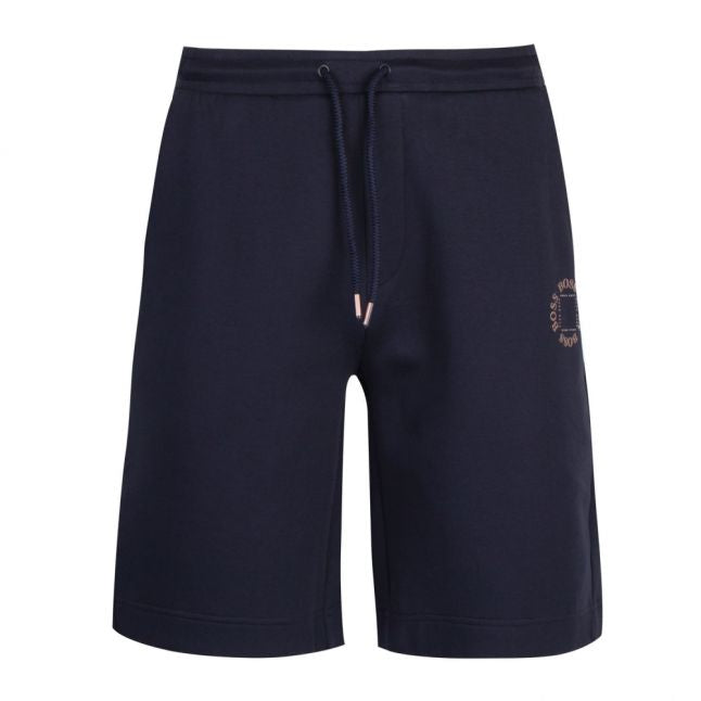 Mens Navy Halboa Circle Sweat Shorts