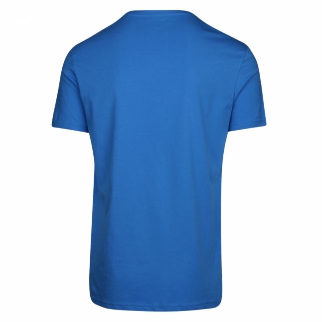 Mens Bright Blue Big Logo Beach S/s T Shirt