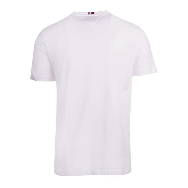 Tommy Hilfiger Mens White Global Stripe S/s T Shirt