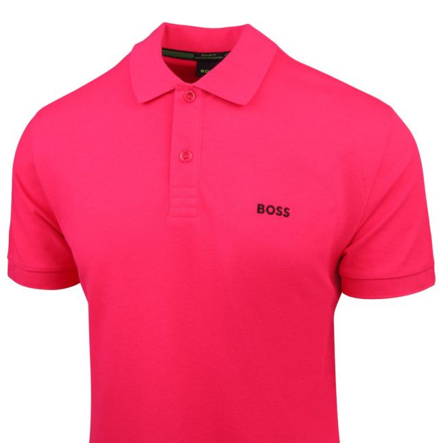 Mens Bright Pink Piro S/s Polo Shirt