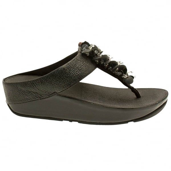 Womens Black Boogaloo™ Toe Post Sandals