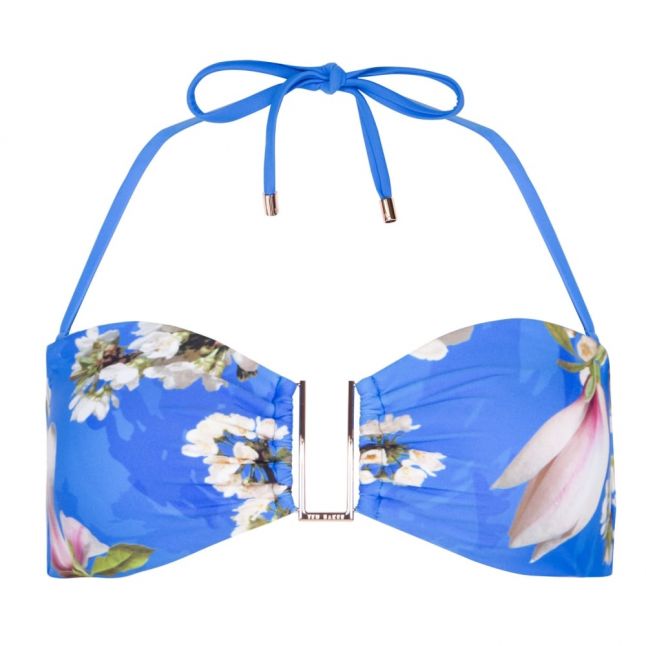 Womens Bright Blue Delcia Harmony Bikini Top