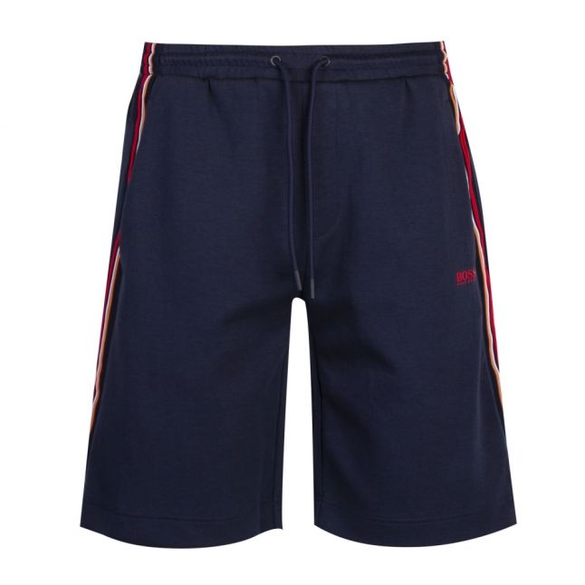 Mens Navy Headlo 1 Stripe Sweat Shorts