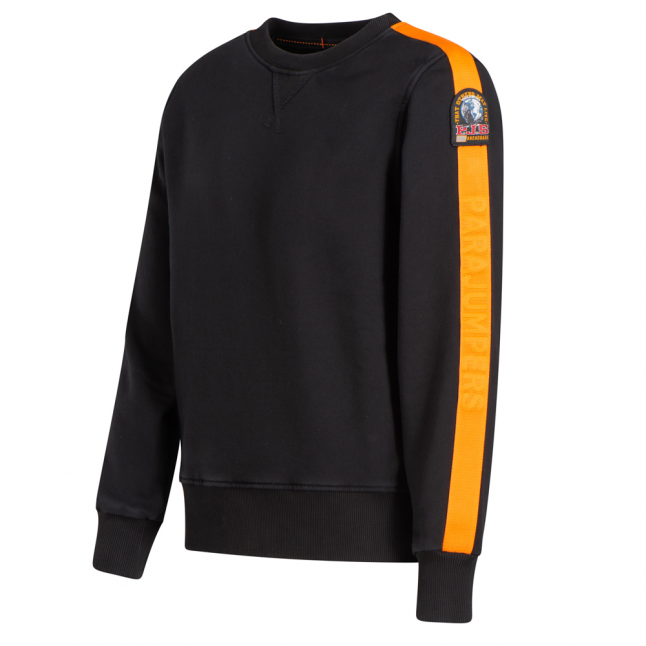 Boys Black Armstrong Sweat Top