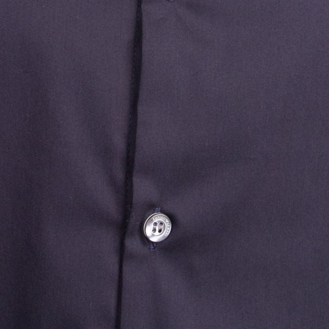 Mens Navy Tape Detail S/s Shirt