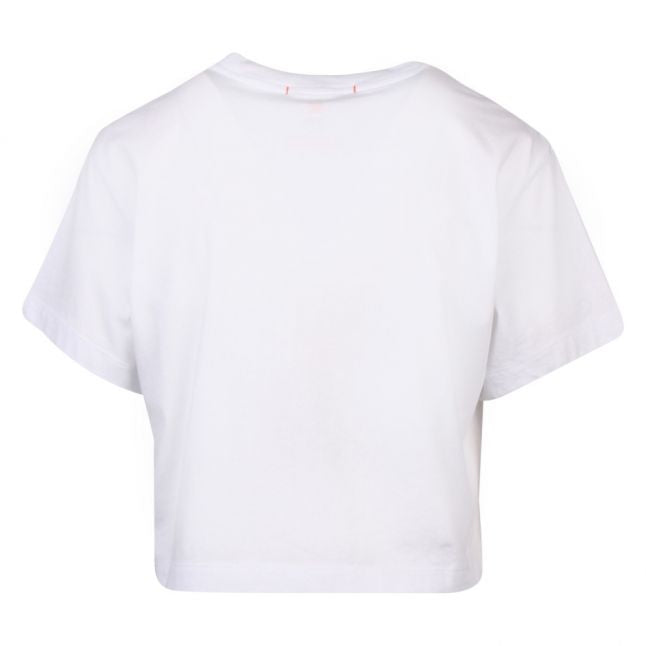 Womens White Allegra Cropped S/s T Shirt