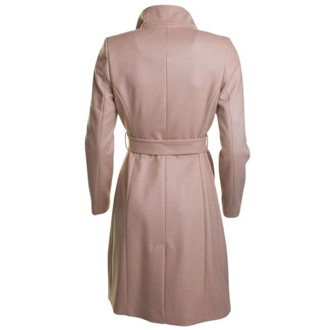 Womens Camel Kikiie Long Wrap Coat